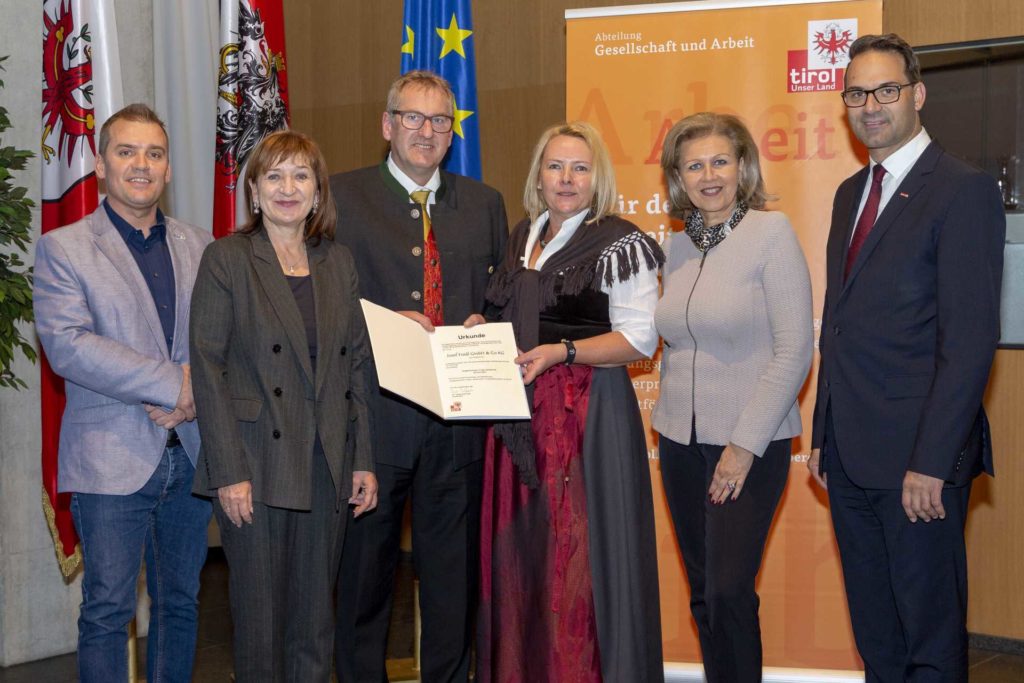 Verleihung Ausgezeichneter Tiroler Lehrbetrieb 2018